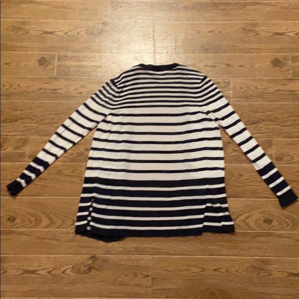 Loft | Navy striped cardigan - Picture 3 of 3